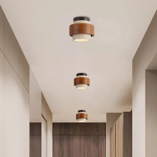 Celako™ Pietara Deckenleuchte | Gelber Travertin im Wabi-Sabi-Stil