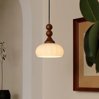 Celako™ Cucurbita Pendant Light | White Glass Kitchen Island Lighting