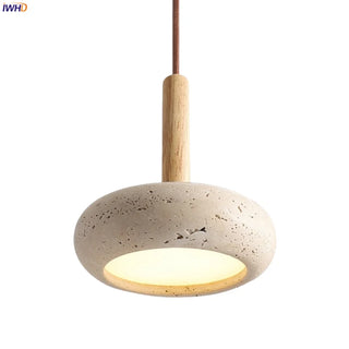 Celako™ Tivano Pendant Light | Yellow Travertine Bedroom Lighting