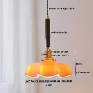 Celako™ Aquarel Pendant Light | Blue Glass Bedroom Lighting