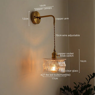 Celako™ Cupira Wall Light | Glass Bathroom Mirror Light