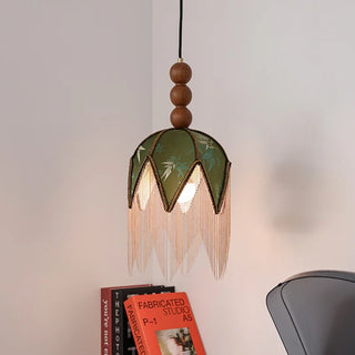 Celako™ Filato Pendant Light | Cloth Tassel Mid Century Modern Bedroom Lighting