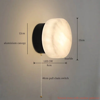 Applique murale Celako™ Alpietra | Éclairage de chambre en marbre