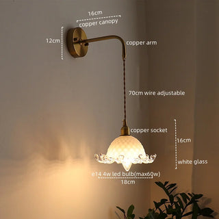 Celako™ Auricore Wall Light | Copper Bedroom Lighting