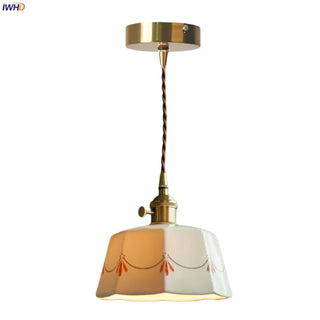 Celako™ Porzena Pendant Light | White Ceramic Kitchen Island Lighting