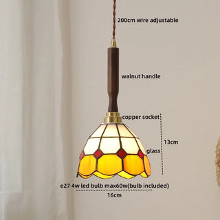 Celako™ Aquarel Pendant Light | Blue Glass Bedroom Lighting