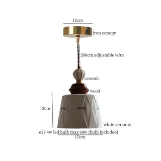 Celako™ Kaolisse Pendant Light | Hand-Painted Ceramic Kitchen Island Lighting