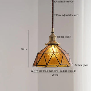 Celako™ Tesseris Pendant Light | Glass Kitchen Island Lighting