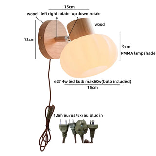 Celako™ Amberis Wall Light | Amber Glass Living Room Lighting