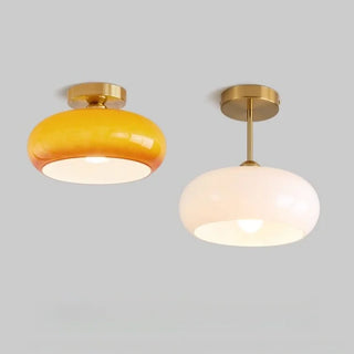 Celako™ Orasol Ceiling Light | Orange Glass Living Room Lighting