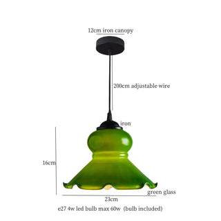 Celako™ Lacelle Pendant Light | Glass Vintage Bedroom Lighting