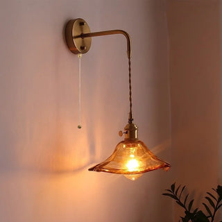 Celako™ Aurelis Wall Light | Copper Glass Living Room Lighting