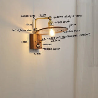 Celako™ Vitrena Wall Light | Glass Bedroom Lighting