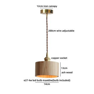 Celako™ Nucaro Pendant Light | Walnut Wood Dining Room Lighting
