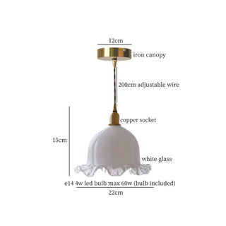 Celako™ Lunavia Pendant Light | Glass Bedroom Lighting
