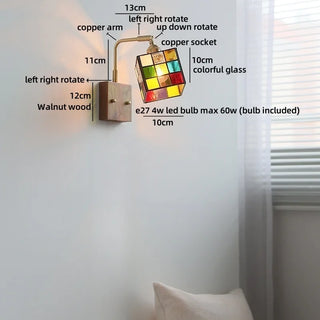 Celako™ Vitral Wall Light | Glass Entryway Lighting