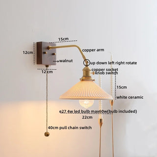 Celako™ Auredo Wall Light | Copper Bedside Lighting