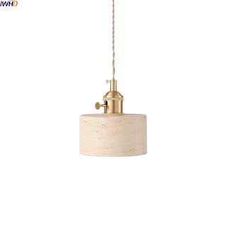 Celako™ Auravo Pendant Light | Yellow Travertine Kitchen Island Lighting