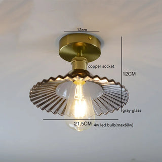 Celako™ Ambra Ceiling Light | Glass Bedroom Lighting