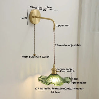 Celako™ Aureglas Wall Light | Glass Bedroom Lighting