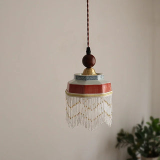 Celako™ Terravia Pendant Light | Ceramic Mid Century Modern Living Room Lighting