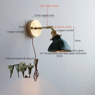 Celako™ Viridion Wall Light | Green Glass Stone Kitchen Island Lighting