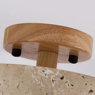 Celako™ Halona Ceiling Light | Yellow Travertine Japan Style