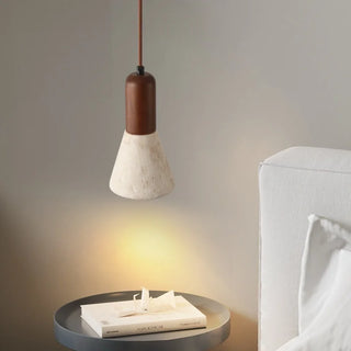Celako™ Tiburtia Pendant Light | Yellow Travertine Mid Century Modern Dining Room Lighting