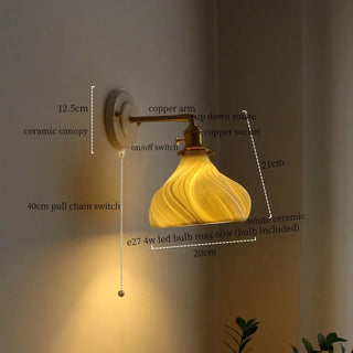 Celako™ Striata Wall Light | Ceramic Vintage Kitchen Island Lighting