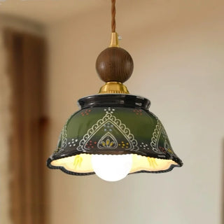 Celako™ Verdelune Pendant Light | Ceramic Bedroom Lighting