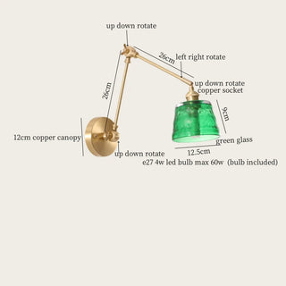 Celako™ Fioris Wall Light | Glass Bedroom Lighting