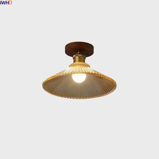 Celako™ Ambrial Ceiling Light | Amber Glass Nordic