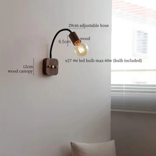 Celako™ Lignette Wall Light | Wood Wabi Sabi Modern Bedroom Lighting