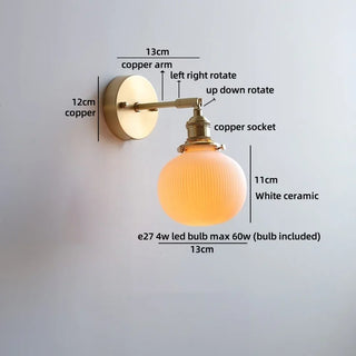 Celako™ Lumori Wall Light | Copper Bedside Lighting