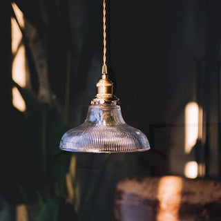 Celako™ Shakudo Pendant Light | Copper Glass Dining Room Lighting