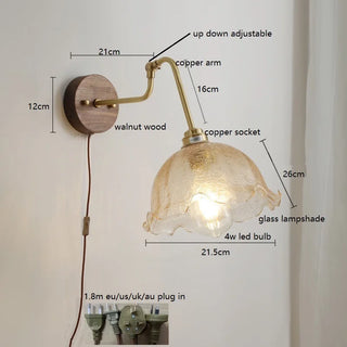 Celako™ Caldra Wall Light | Copper Bedroom Lighting