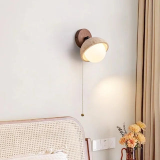 Celako™ Sabienne Wall Light | Yellow Travertine Living Room Lighting