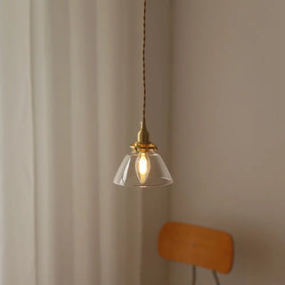 Celako™ Ambraze Pendant Light | Amber Glass Bedroom Lighting