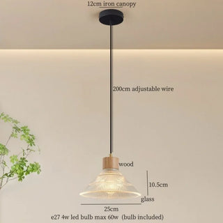 Celako™ Lumamber Pendant Light | Glass Bedroom Lighting