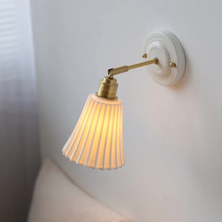 Celako™ Flutio Wall Light | Ceramic Bedroom Lighting