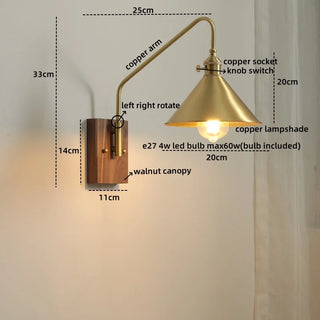Celako™ Cerune Wall Light | Copper Ceramic Bedroom Lighting