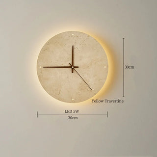 Celako™ Soltra Wall Light | Yellow Travertine Living Room Lighting