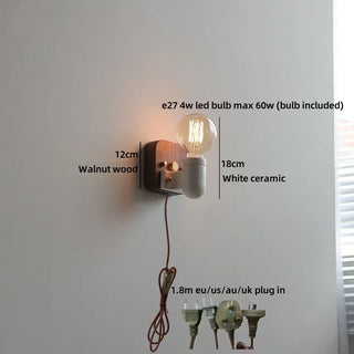 Celako™ Kirari Wall Light | Ceramic Bedside Lighting