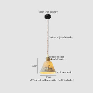 Celako™ Kaolino Pendant Light | Ceramic Kitchen Island Lighting