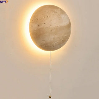 Celako™ Travena Wall Light | Travertine Bedside Lighting