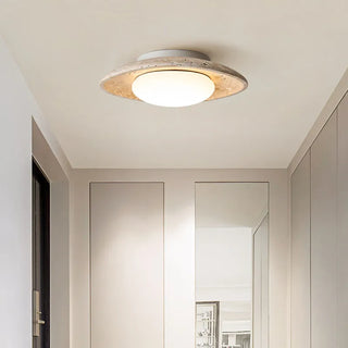 Celako™ Oterra Ceiling Light | Yellow Travertine Japan Vintage