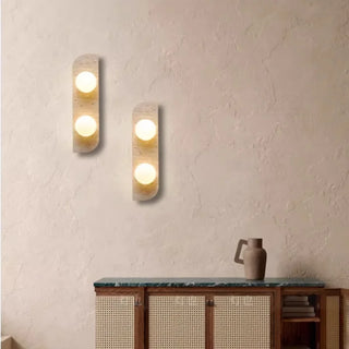 Celako™ Travana Wall Light | Yellow Travertine Nordic Modern Bedroom Lighting