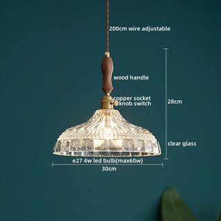 Celako™ Cuora Pendant Light | Copper Glass Bedroom Lighting