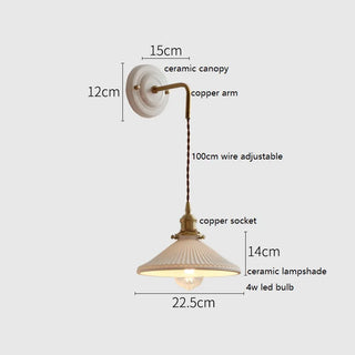 Celako™ Ceralux Wall Light | Ceramic Bedroom Lighting