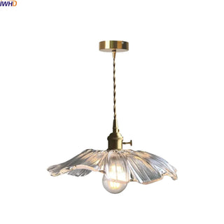 Celako™ Aureate Pendant Light | Glass Copper Glass Bedroom Lighting